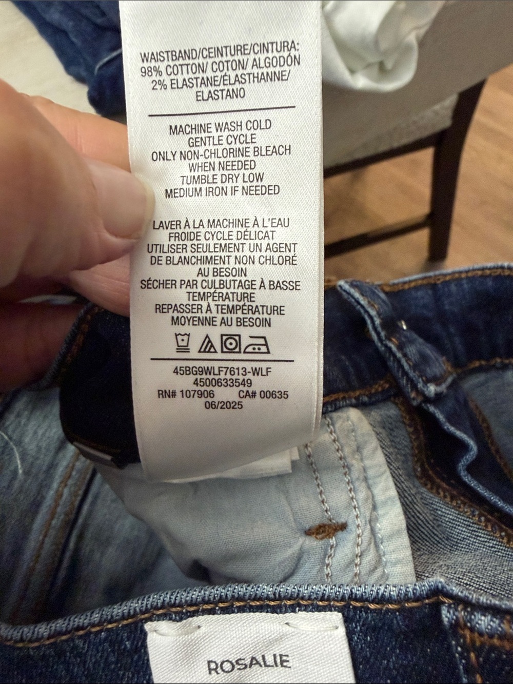 Hudson Rosalie Jeans Wide-Leg High-Rise Jeans - Blue (Woolf) - Picture 10 of 11